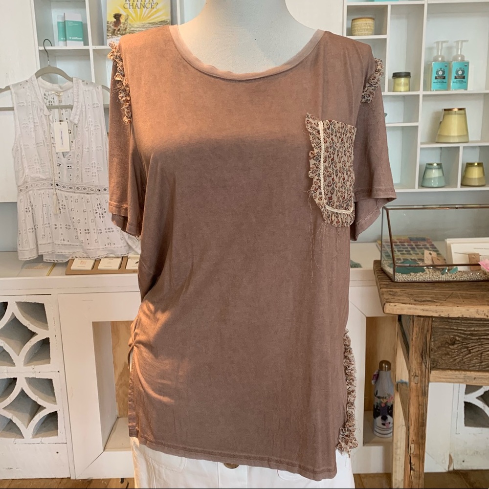 POL patchwork T-shirt